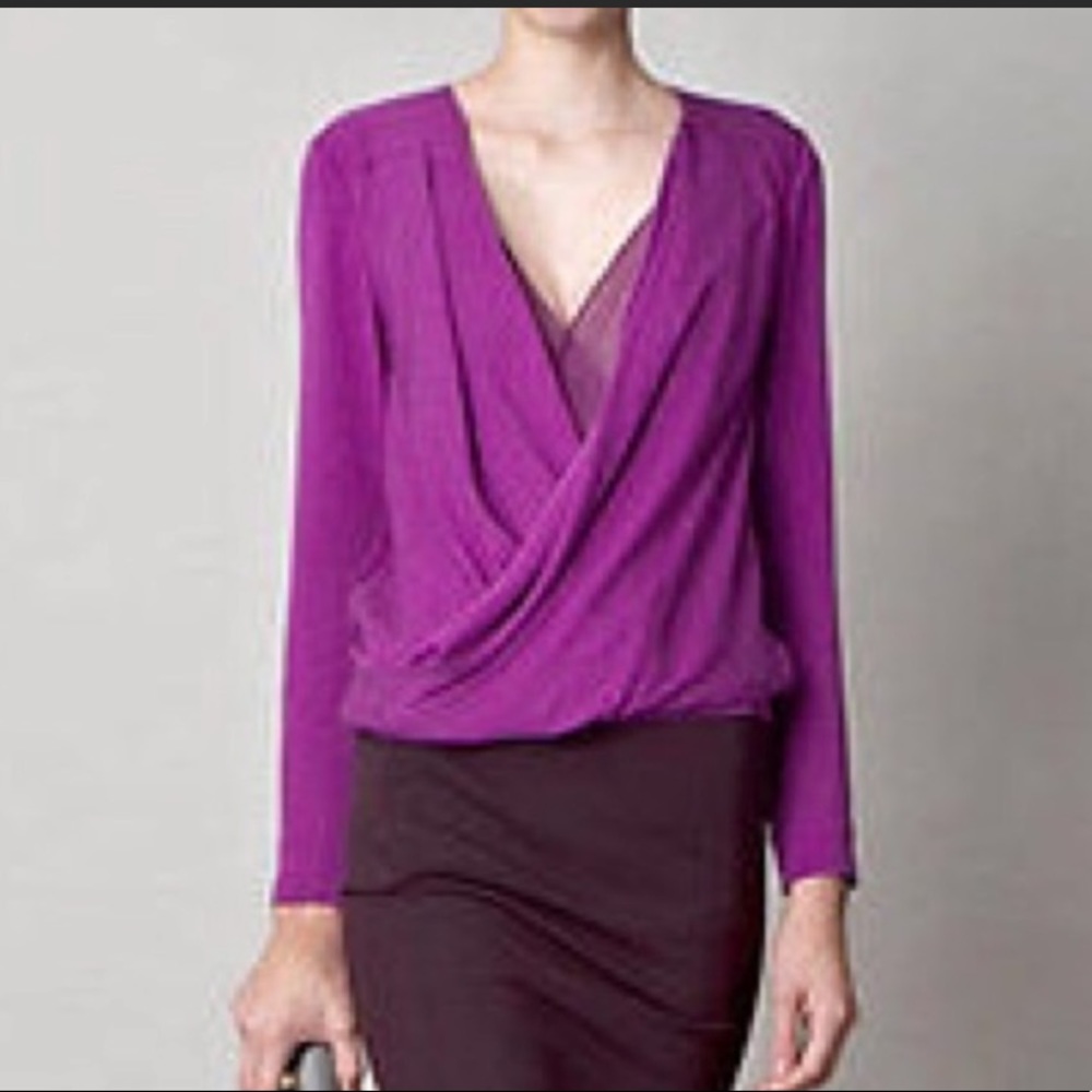 Diane Von Furstenberg New Issie L/S Orchid Sz 2